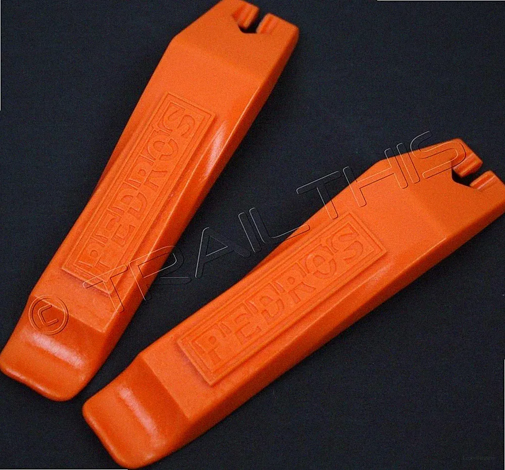 2 Pedro's Bicycle Tire Levers Tube Change Set Orange 1-Pair